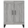vidaXL Aparador alto madera contrachapada gris sonoma 69,5x34x180 cm