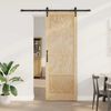 vidaXL Puerta Corredera ORKDAL Marr&oacute;n 83 x 232 cm