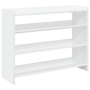vidaXL Zapatero madera contrachapada blanco 80x25x62 cm