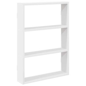 vidaXL Estanter&iacute;a de pared madera de ingenier&iacute;a blanca 43x9x60 cm