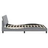 vidaXL Estructura de cama sin colchón Hanko tela gris claro 140x190 cm