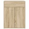 vidaXL Aparador de madera contrachapada color roble Sonoma 60x30x75 cm