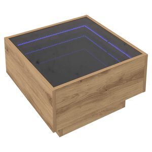 vidaXL Mesa de Caf&eacute; Roble artisan 50 x 50 x 30 cm Madera contrachapada