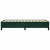 vidaXL Estructura de cama sin colch&oacute;n terciopelo verde oscuro 90x200cm