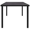 vidaXL Juego de comedor para jard&iacute;n 7 piezas acero negro