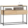 vidaXL Mesa consola madera de ingenier&iacute;a roble Sonoma 100x40x75 cm