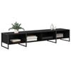 vidaXL Gabinete de TV Roble Negro 170.5 x 36 x 30.5 cm