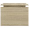vidaXL Mesa de centro madera contrachapada roble Sonoma 68x50x38 cm