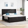 vidaXL Cama tipo Box Spring con colch&oacute;n Negro 200 x 200 cm Terciopelo