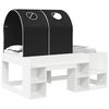 vidaXL Cama con T&uacute;nel 3 uds. Blanco y Negro Madera de ingenier&iacute;a
