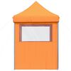 vidaXL Tienda de fiesta plegable Pop-Up 4 paredes laterales naranja