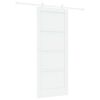 vidaXL Puerta Corredera Blanco 83 x 202 cm Madera de Pino Maciza