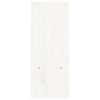 vidaXL Soporte para monitor madera maciza pino blanco (39-72)x17x43 cm