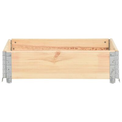 vidaXL Collar de caja de pallet madera maciza de pino 60x80 cm