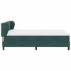 vidaXL Cama tipo Box Spring Verde oscuro 160 x 200 cm Terciopelo