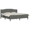 vidaXL Estructura de cama Gris oscuro 180 x 200 cm Terciopelo
