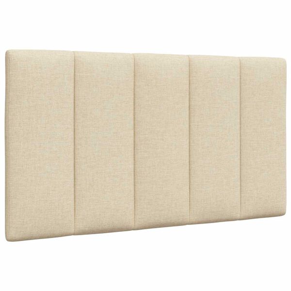 vidaXL Cabecero de cama acolchado Hanko tela crema 90 cm
