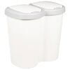 vidaXL Cesta de Basura Blanco 49,5 x 30 x 46,5 cm PP