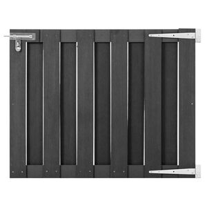 vidaXL Puerta de jard&iacute;n de WPC gris 100x80 cm