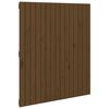 vidaXL Cabecero cama pared madera maciza pino marr&oacute;n miel 95,5x3x110cm
