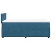 vidaXL Cama box spring con colch&oacute;n terciopelo azul 100x200 cm