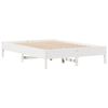 vidaXL Estructura de cama sin colch&oacute;n madera de pino blanca 140x190 cm