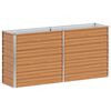 vidaXL Arriate elevado Marr&oacute;n Claro 160 x 40 x 77 cm Acero Galvanizado