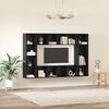 vidaXL Conjunto de mueble de TV 4 pcs Negro 37 x 37 x 142,5 cm