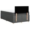 vidaXL Cama box spring con colchón tela gris oscuro 120x190 cm