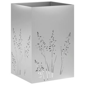 vidaXL Macetero de Jard&iacute;n Plateado 50 x 50 x 75 cm Acero Galvanizado