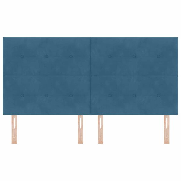 vidaXL Cabecero con cabecera Azul Oscuro 180 cm Cuero sint&eacute;tico