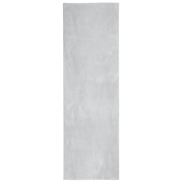 vidaXL Alfombra de pelo corto suave lavable HUARTE gris 80x250 cm