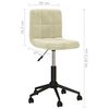 vidaXL Sillas de comedor giratorias 4 unidades terciopelo crema
