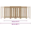 vidaXL Cubierta radiador madera color roble artesano 205x21,5x83,5 cm