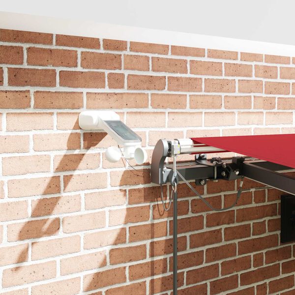 vidaXL Tela de toldo con Rojo 450 x 350 cm Poli&eacute;ster