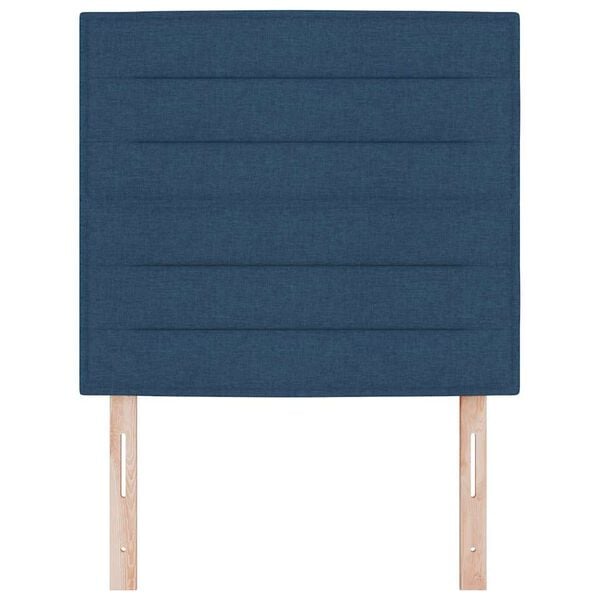 vidaXL Cabecero con cabecera Azul 80 cm Cuero sint&eacute;tico