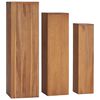 vidaXL Soportes para plantas 3 piezas madera maciza de teca