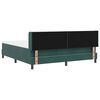 vidaXL Cama tipo Box Spring Verde oscuro 200 x 180 cm Poli&eacute;ster
