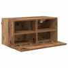 vidaXL Gabinetes de pared para TV 2 pcs Madera Vieja 60 x 30 x 30 cm