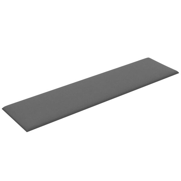 vidaXL Cabecero de Pared 12 pcs Gris Claro 60 x 15 cm tela