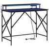 vidaXL Escritorio Roble Negro Madera de ingenier&iacute;a 100 x 50 x 86,5 cm