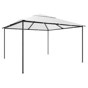 vidaXL Cenador blanco 4x4x3 m 180 g/m&sup2;