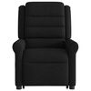 vidaXL Sill&oacute;n reclinable elevable tela negro