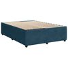 vidaXL Cama box spring con colch&oacute;n terciopelo azul 140x190 cm