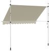 vidaXL Toldo retráctil de operación manual 300 cm crema