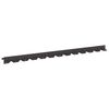 vidaXL Borde de C&eacute;sped 30 pcs 102 x 4 x 4 cm Acero Negro
