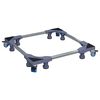 vidaXL Base para lavadora Manual Gris 66 x 66 x 12 cm Acero inoxidable