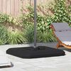vidaXL Juego de base para parasol cantilever 4 pcs Negro
