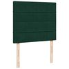 vidaXL Cama box spring con colch&oacute;n terciopelo verde oscuro 120x190 cm