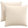 vidaXL Cojines de sof&aacute; 2 uds. tela Beige 45 x 45 cm